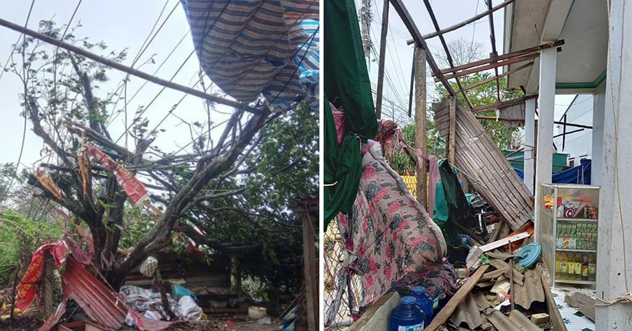 Kinh hoàng gió bão lật tốc mái tôn nhiều nhà ở miền Trung, người chứng kiến hoảng sợ: “Vậy là xong”