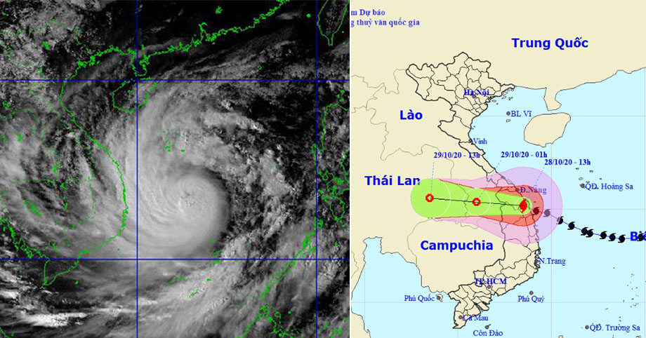 Tin mới nhất về cuồng phong bão số 9 vừa đổ bộ Quảng Nam – Bình Định