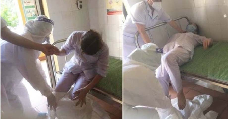 Trùm đồ bảo hộ sáng đêm, xót xa 3 nữ NV y tế kiệt sức ngất xỉu ở Bắc Ninh: Mồ hôi ướt đẫm cơ thể