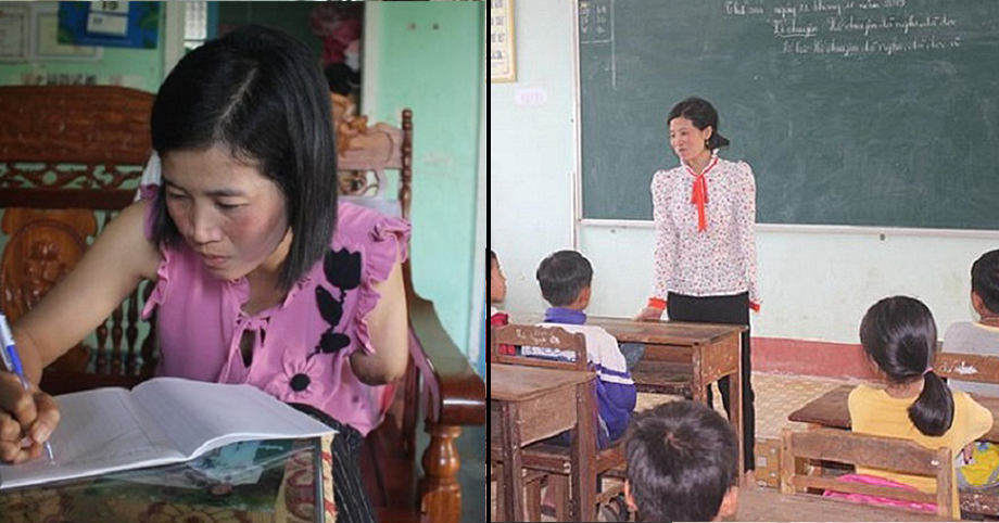 Thương cô giáo nghèo bị mất cánh tay khi đi gieo chữ trên vùng cao: Vẫn tận tâm gắn bó với nghề