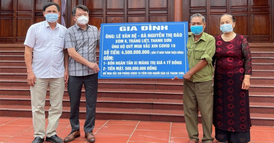 Gia đình thương binh ủng hộ 4,5 tỷ đồng vào quỹ vaccine phòng COVID-19