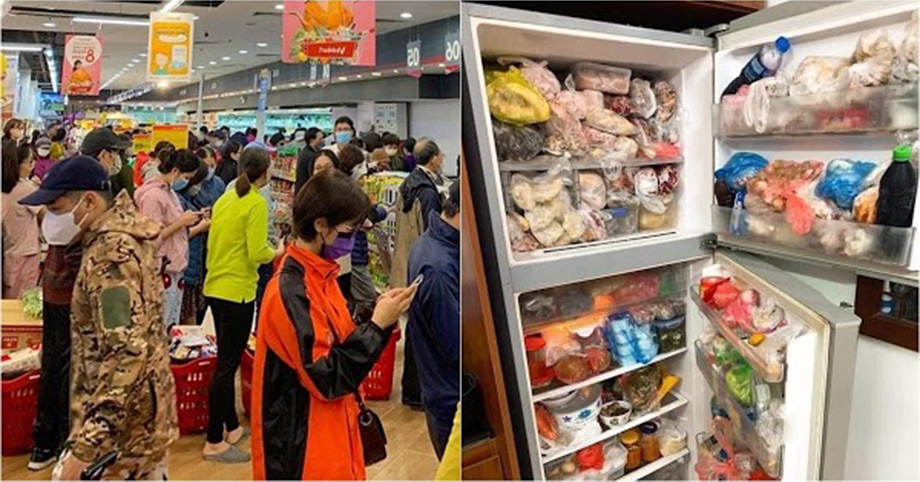 Chen chân giành giật đi siêu thị, nhà hàng xóm trữ 200kg gạo, 30 con gà: Sợ đói hơn sợ bệnh