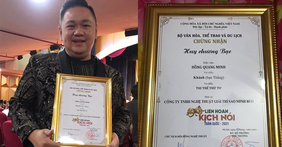Dân mạng bức xúc Minh Béo nhận giải thưởng Liên hoan kịch nói toàn quốc