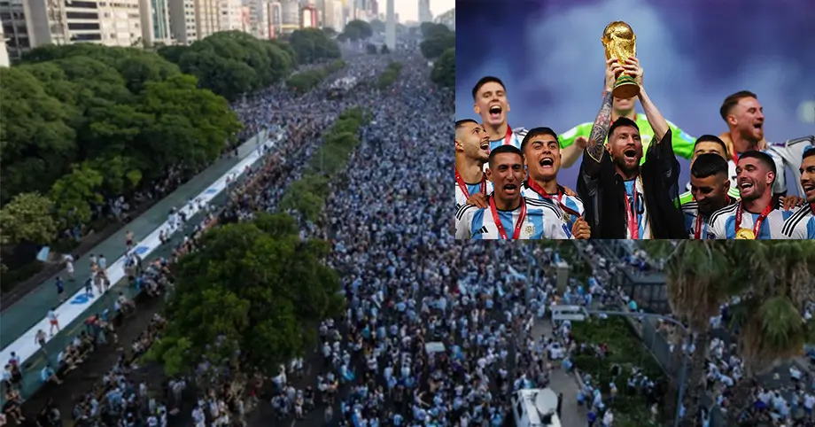 Messi và đồng đội về giữa đêm, hàng triệu người Argentina vẫn thao thức chào đón
