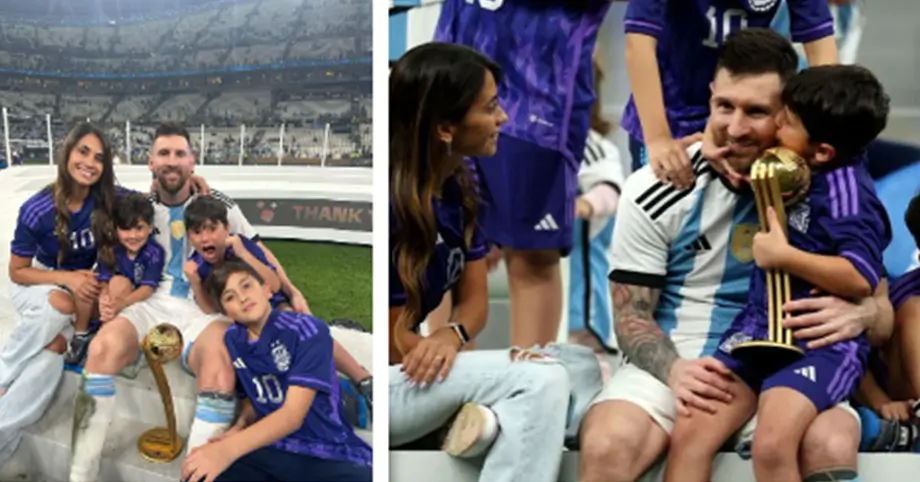 Cậu nhóc Mateo Messi chiếm sóng sau chung kết World Cup: Thần tượng Ronaldo, sơ hở là trêu tức bố